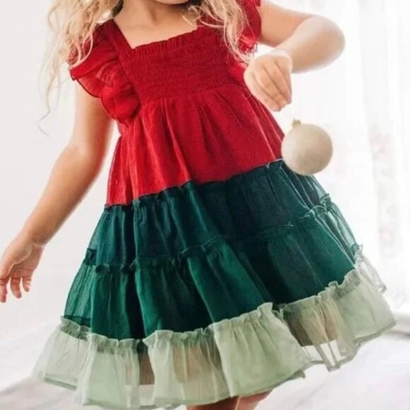 Cheeky Plum Brielle Shimmer Holiday Cheer Dress 12 - Picture 1 of 10